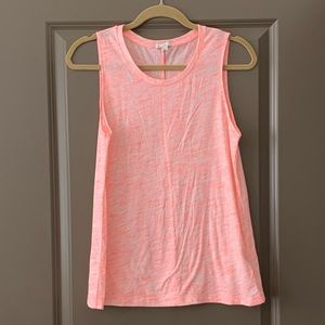 GAP Heathered Pink Sleeveless Tank Top